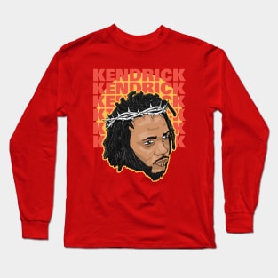 Kendrick Lamar Head Cartoon Style Long Sleeve T-Shirt